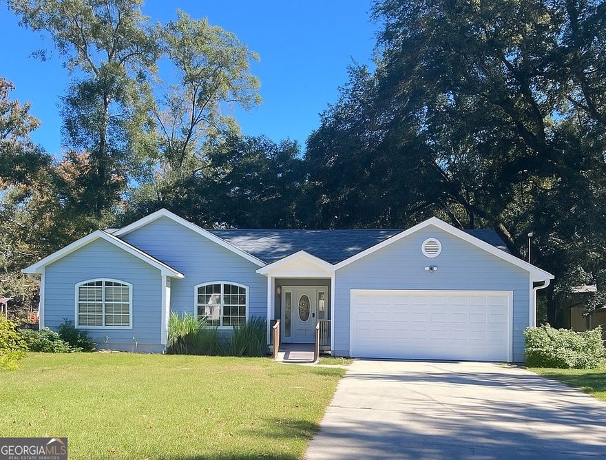 Introducing 243 Glen Meadows, Brunswick, Ga. 31523.Built around 1993, this charming home offers a wonderful opportunity for anyone seeking comfort, convenience, and value in a prime location. Nestled in a well-established community, the property enjoys both front and rear access - including convenient rear entry from Hyers Street. The home has seen several key updates in recent years, including a new roof installed in 2023, a tankless hot water heater added in 2024, and an HVAC system upgraded in 2019. The front porch roof has also been newly replaced, giving the home inviting curb appeal. Inside, you'll find that all appliances are in excellent working condition and nearly new, and will stay with the home, offering modern function with minimal upkeep. While the property does need some deferred maintenance, it provides the perfect opportunity to customize and add your personal touch. With its solid construction, important system updates, and unbeatable location in a settled neighborhood, this home offers lasting potential and value - ideal for an investor, first-time buyer, or anyone looking for a smart opportunity in today's market.