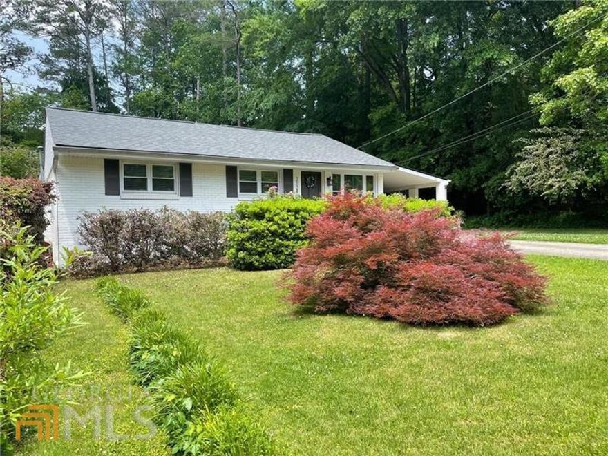 This 4-side brick home with in-ground pool in Woodland Hills is much larger than it looks and offers excellent privacy! The home features recently refinished hardwood floors, a large updated kitchen with SS appliances and granite counters, a primary ensuite bath with dual vanities, separate w/c, walk in shower, and a large custom built walk-in closet! The sunroom has double French doors leading to the covered veranda and pool deck. There is also a 6 ft wooden privacy fence, a Tesla/electric charger on the carport, a 3 year old hot water tank and 3 year old roof. There is also an exterior entry basement which is excellent for storage. Enjoy tons of shops, dining and entertainment, then return home to your private oasis and sit poolside surrounded in privacy. Owner/agent is also providing Buyer a transferrable home warranty.
