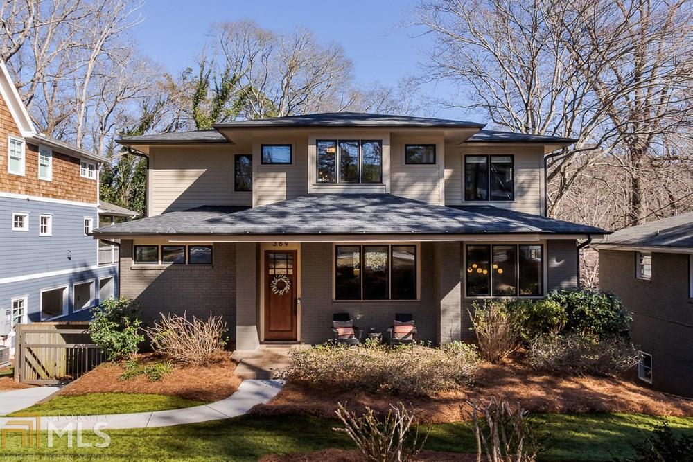 Completely remodeled in 2012, this fantastic prairie style home offers all the luxuries of a spacious, modern floorplan. The main floor boasts an open concept that includes a generous family room, bedroom with ensuite bathroom, large fireplace, and an abundant amount of light that leads you to an elegant back porch made of Brazilian IPE hardwood.  Seamlessly entertain indoors or outdoors with this main floor layout and chef inspired kitchen. Upstairs offers two bedrooms and a full bathroom with ample closet space and an open loft area to use for an additional family space.  Upstairs also includes an ownersa??? suite with a walk-in closet and a spa-like bathroom with separate soaking tub, large shower, and double vanity.  But thata???s not all, the lower level offers a separate gym space, an additional bedroom, and full bathroom. Basement has an exterior entrance, convenient for someone who works from home or has a business.  Lower level offers plenty of living space to use as the new owner sees fit and includes a kitchenette with an under counter wine fridge and sink hookup.  City of Decatur schools. This unique home is an entertainera???s dream!