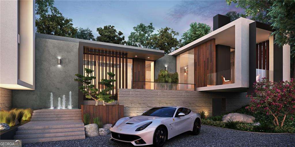 Welcome to 3939 Ivy Road NE, a future contemporary masterpiece in the heart of Buckhead. This to-be-built 6,400 sq. ft. residence is designed to blend modern design with luxurious comfort, offering an exceptional living experience on a private 0.62-acre lot. Designed for both elegance and functionality, this planned five-bedroom, five-and-a-half-bathroom home will feature soaring 10-foot ceilings, expansive aluminum-framed windows, and an open-concept layout that maximizes natural light. The grand entrance will lead to a sophisticated foyer, seamlessly connecting to the spacious living and dining areas. A gas log fireplace in the living room will add warmth and ambiance, complementing the exquisite hardwood and stone flooring throughout. The chef's kitchen is envisioned as a culinary dream, boasting a massive island, breakfast bar, and top-of-the-line appliances, including a double oven, gas range, and tankless water heater. A walk-in pantry and custom cabinetry will provide ample storage, while the adjoining breakfast room will offer a cozy space for casual dining. The main level will host two generously sized bedrooms, including a luxurious Owner's Suite with a spa-like ensuite featuring a double vanity, a separate tub and shower, and an expansive walk-in closet. Upstairs, two additional bedrooms and a secondary living space will provide flexibility and privacy. The fully finished daylight basement will offer an additional bedroom, a bonus room perfect for a home theater, and a state-of-the-art wet bar. Outside, the meticulously landscaped backyard is planned as an entertainer's paradise, featuring a covered patio and a stunning heated saltwater pool for year-round enjoyment. Additional highlights will include a three-car attached garage, a home security system, smart home technology, and proximity to premier shopping, dining, and top-rated schools. Located near parks, trails, and essential conveniences, this exceptional future home presents a rare opportunity to customize your dream residence in one of Atlanta's most sought-after neighborhoods.