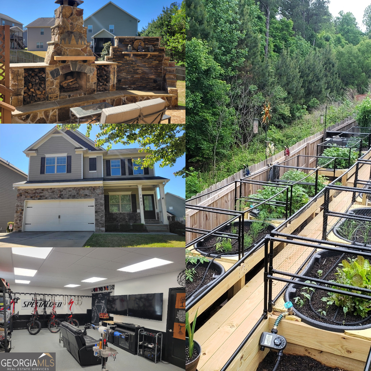 || $60,000+ IN CUSTOM UPGRADES || || FINISHED BASEMENT ($75,000) || || $70,000+ OUTDOOR HARDSCAPE WITH FIREPLACE & WATERWALL || || MASSIVE RAISED-BED VEGETABLE GARDEN WITH IRRIGATION || || AFFORDABLE HOA + MASTER ASSOCIATION WITH POOL, TENNIS, GYM || || CUL-DE-SAC LOT|| || TANKLESS WATER HEATER || || KITCHEN LEVEL GARAGE - BIG ENOUGH FOR FULL-SIZED TRUCK || || LARGEST FENCED LOT IN THE SUBDIVISION || ** What You'll See ** As you arrive at this CUL-DE-SAC HOME beside protected forest, your eyes are drawn to the EXPANSIVE FENCED YARD, the CUSTOM STONE HARDSCAPE WITH OUTDOOR FIREPLACE & WATERWALL, and the raised-bed gardens stretching along the backyard. Inside, the OPEN CONCEPT LAYOUT sparkles with custom fixtures, high-end hardware, and a kitchen outfitted with FRIGIDAIRE GALLERY APPLIANCES. Every detail reflects the $60,000+ invested to elevate the home well beyond builder grade. ** What You'll Hear ** You'll hear the quiet calm of the woods behind your property, the soothing trickle of the backyard waterwall, and the crackle of your TRUE WOOD-BURNING FIREPLACE. Indoors, sound carries beautifully through the open main living area, while the included Sony TVs and soundbars fill your home with rich audio, whether for movie nights or game day gatherings. ** What You'll Feel ** Luxury is in the details: the cool tile underfoot in your RITZ-CARLTON STYLE 9-FOOT SHOWER, the sturdy feel of premium door hardware, the warmth of firelight on the custom stone patio. You'll feel the freedom of knowing your garage can house a full-sized truck with ease, and the satisfaction of pulling fresh produce from your irrigated garden beds. Layered within the home, you'll also have the peace of mind that comes from OVER $40,000 IN INTEGRATED SECURITY & PREPAREDNESS FEATURES. ** What You'll Experience ** This home is designed for comfort, convenience, and community. From the TANKLESS WATER HEATER to the finished basement with its own HVAC system, the features elevate daily living. Step outside and enjoy HOA-covered lawn care in your large backyard for just $110/month, while the Master Association at $55/month gives you access to a RESORT-STYLE POOL, TENNIS COURTS, PLAYGROUNDS, AND A FULLY EQUIPPED GYM. Evenings by the outdoor fireplace, weekends in the garden, and the ease of amenities just steps away create a lifestyle rooted in both relaxation and readiness.