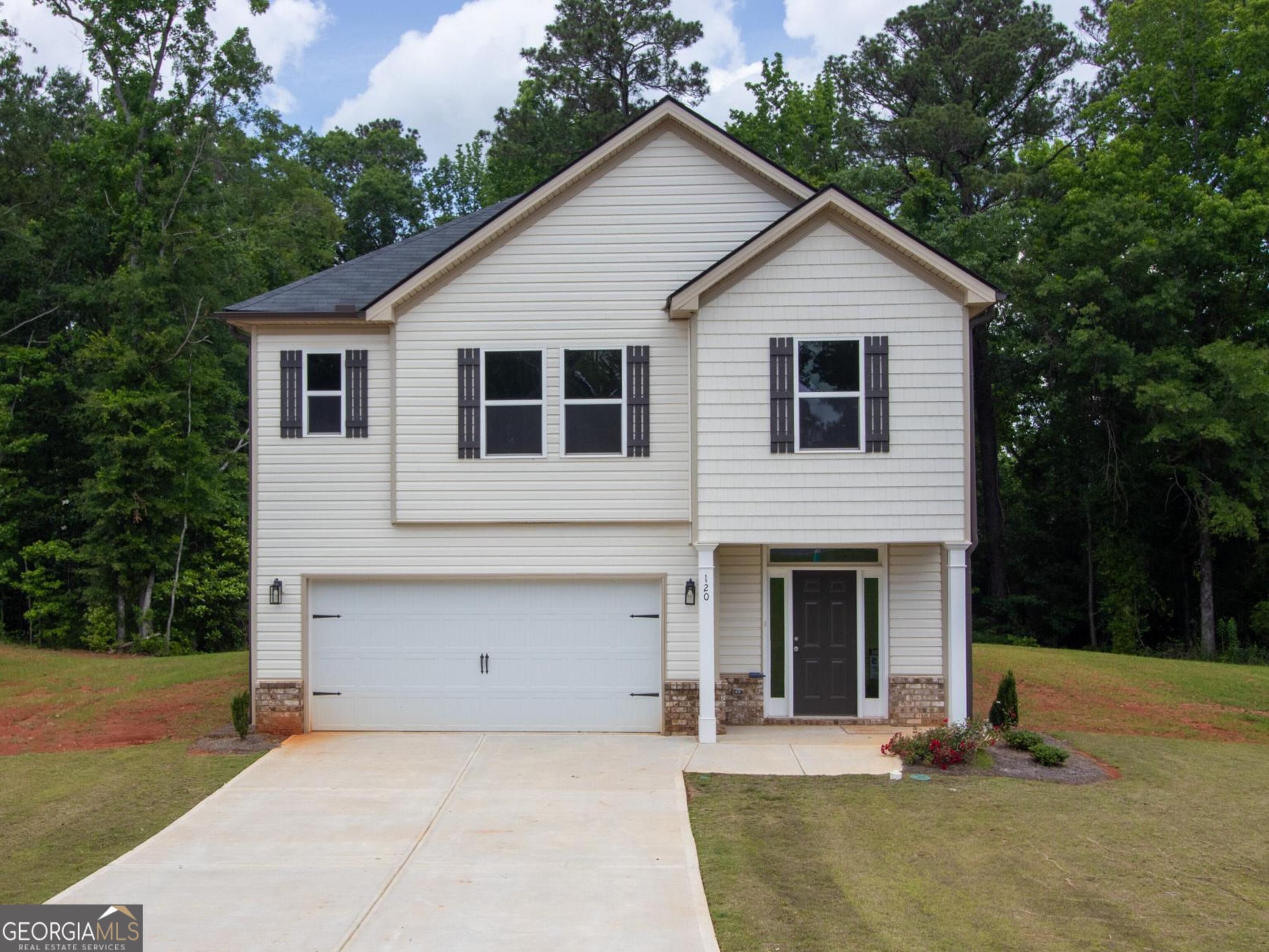 Welcome Home to this new 2-story home with 4 bedrooms! Located in a well maintained community with no HOA. Nice foyer area opens to the spacious family room, island kitchen offers pantry and is also open to the dining area. Primary suite is located upstairs and includes walk-in closet, separate shower, garden tub, and dual sinks. Additional 3 bedrooms, 1 full bathroom, and laundry area are located upstairs. Standard features include low maintenance vinyl & brick exterior, granite countertops, wood cabinets, LVP and carpet flooring, along with brushed nickel finishes.