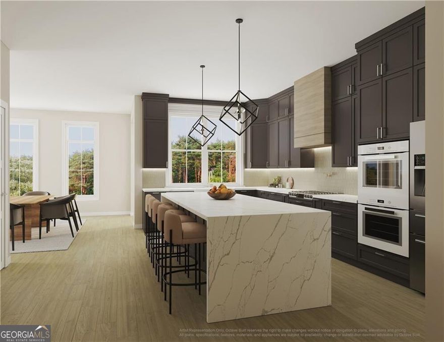 NOW SELLING... The best luxury deal and location in Alpharetta! Over 40% already pre-sold. Seize this rare opportunity to own in an exclusive, luxury, 16-townhome enclave overlooking peaceful Wills Park and nestled beside the beautifully restored historic Earl Wood House (circa 1919.) Perfectly located connected to Wills Park, and just a mile from bustling downtown Alpharetta , enjoy luxury living at its best including 4-bedroom, 3.5-bathroom plans with must-have features including elevator shaft, exceptionally large great room with stylish fireplace, multiple balconies overlooking the park, and a gourmet kitchen featuring Bosch appliances, oversized, waterfall-edge island seating five, and adjacent dining room. Upper level includes grand owner's suite with a generous-sized bedroom, spacious park-side balcony, spa-style bathroom with his and her vanity, modern wet room with shower and soaking tub, and a large walk-in closet. Two well-appointed secondary bedrooms, bathroom and a large laundry room are also located on the upper level. The entry level includes a guest bedroom with patio, bonus room-ideal for private office-full bathroom, two-car garage with storage closet, and mudroom. Best of all, with Wills Park as your backyard, you can stroll, bike, swim, play tennis or take in an equestrian event -right out your back door. Act now and take your pick of the finest units available at beautiful Wills Overlook!