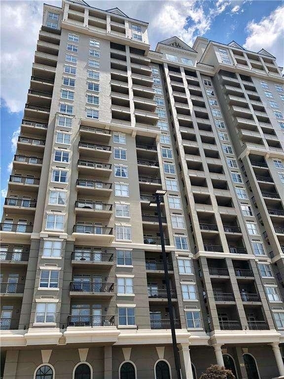 Corner unit at Meridian Buckhead!!! In the heart of Buckhead with granite countertops, stainless steel appliances, built ins in closet, large bedroom, washer and dryer included. Building features recently updated fitness center, saunas, library/conference room, outdoor kitchen with fire pit and putting green, theater room, club and billiards room, 18th floor swimming pool with views, two guest suites available and 24 hour concierge! Unit next door for sale by same owner, can be combined into large unit!