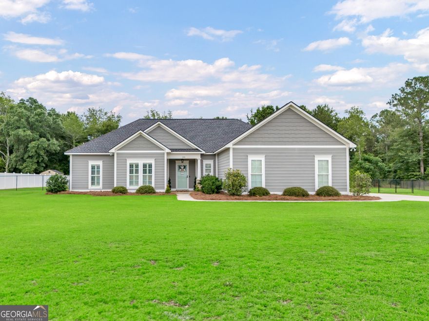 Located in the Forest Ridge subdivision, this is the prime location for restaurants and shopping within minutes! Built in 2021, this beautiful 1801 sqft. home has it all. Enjoy the stunning kitchen with granite counter tops, farm sink, custom cabinets, stainless steel appliances and dining with lots of natural light open to the family room with a shiplap fireplace. From there you'll find the covered patio and large fenced backyard for play time. Inside you'll find 3 bedrooms and 2.5 bathrooms. The master bath has a wonderful free-standing soaking tub for those long days with double vanities and separate shower. Additional upgrades include crown molding, architectural shingles, all low maintenance hardi plank exterior, energy-efficient windows, and a two-car side garage making it a nice escape from the rain. Home Owners Association to preserve the neighborhood's integrity and home values (only $100 annually). This is a house you would be proud to call home!!