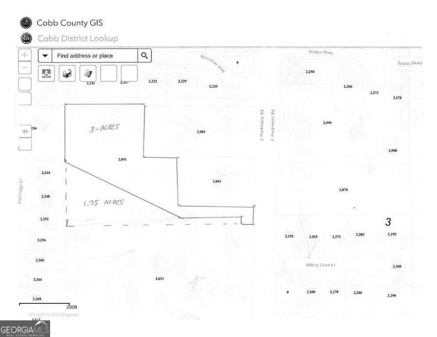 Currently zoned R4, this rare East Cobb property offers 4.75 acres of unmatched privacy and space, the house being set well off the road with a long driveway and natural buffer from the street. Located in one of Marietta's most desirable areas, this home is just 15 minutes from Truist Park and The Battery, and within minutes of East Cobb Park, downtown Marietta, Vinings, Sandy Springs, Smyrna, and Brookhaven.    This spacious residence features a desirable master-on-main floor plan with a large en suite bathroom and a massive walk-in closet. The updated kitchen includes stainless steel appliances, a walk-in pantry, and plenty of counter space-perfect for entertaining or daily family life.    A full basement provides ample space for storage, hobbies, or potential expansion. The attached two-car garage adds convenience, while the surrounding acreage offers room for future development, recreation, or simply enjoying the privacy of your own retreat.    Families will appreciate access to top-rated schools around the area. Surrounded by some of East Cobb's most prominent neighborhoods, this property blends privacy, space, and prime location-making it a true East Cobb opportunity that's hard to find.