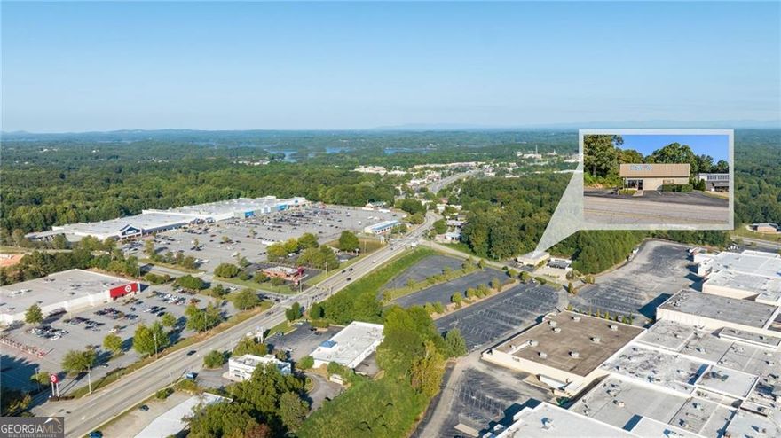 For sale or Lease. Prime location in the heart of the city! This unique commercial property is adjacent to Lakeshore Mall and across the street from Walmart and Lowe's. With the future redevelopment plans of Lakeshore Mall and Gainesville's west side, this property will be a great investment! Call today for your personal tour!