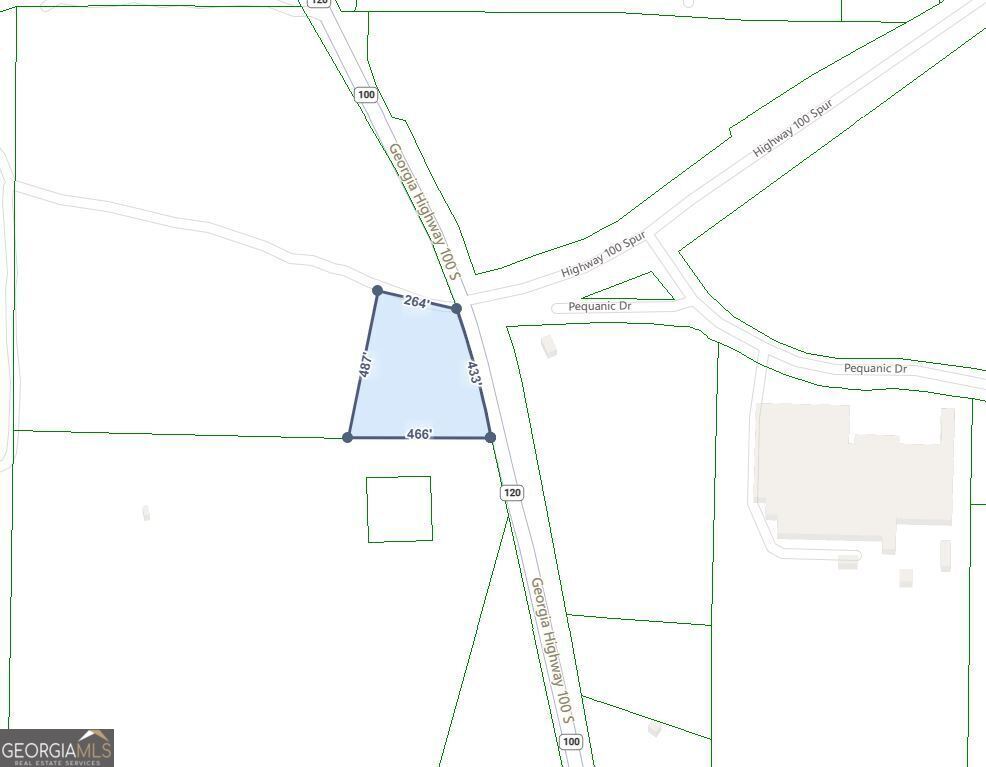 This property is zoned commercial and is located across from the entrance to the industrial park (Hwy 100 Spur). Great road frontage on Hwy 100 and ideal for commercial development.