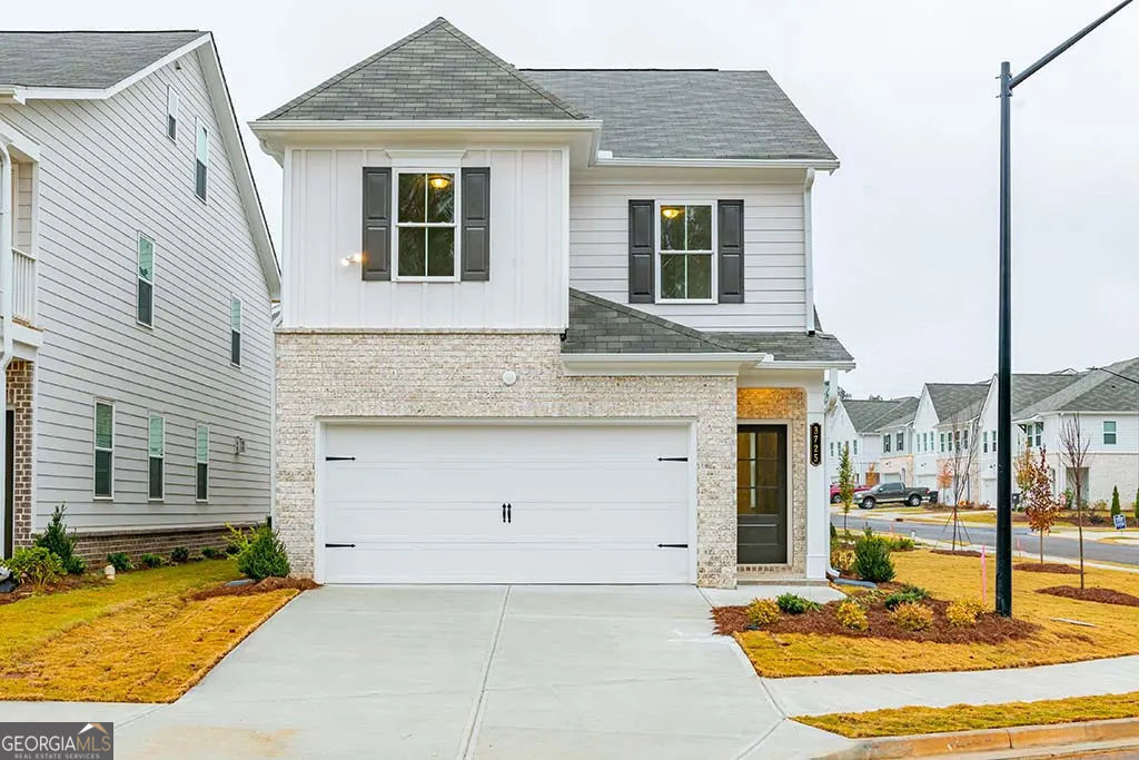 A community where luxury living meets the charm of Powder Springs, Georgia. Our exquisite 3 and 4-bedroom homes redefine comfort and convenience with attached 2-car garages, stainless steel appliances, and designer finishes. Here, you'll discover modern elegance in every detail. Oversized master bedroom with huge walk-in closets and features a five-foot shower, with a large double vanity in the master bathroom! The other rooms offer large living space and walk in closets. Plenty of natural light! Photos are representative of model home, and not actual home. Listing address is actual address of home. Schedule a tour of your new home today!