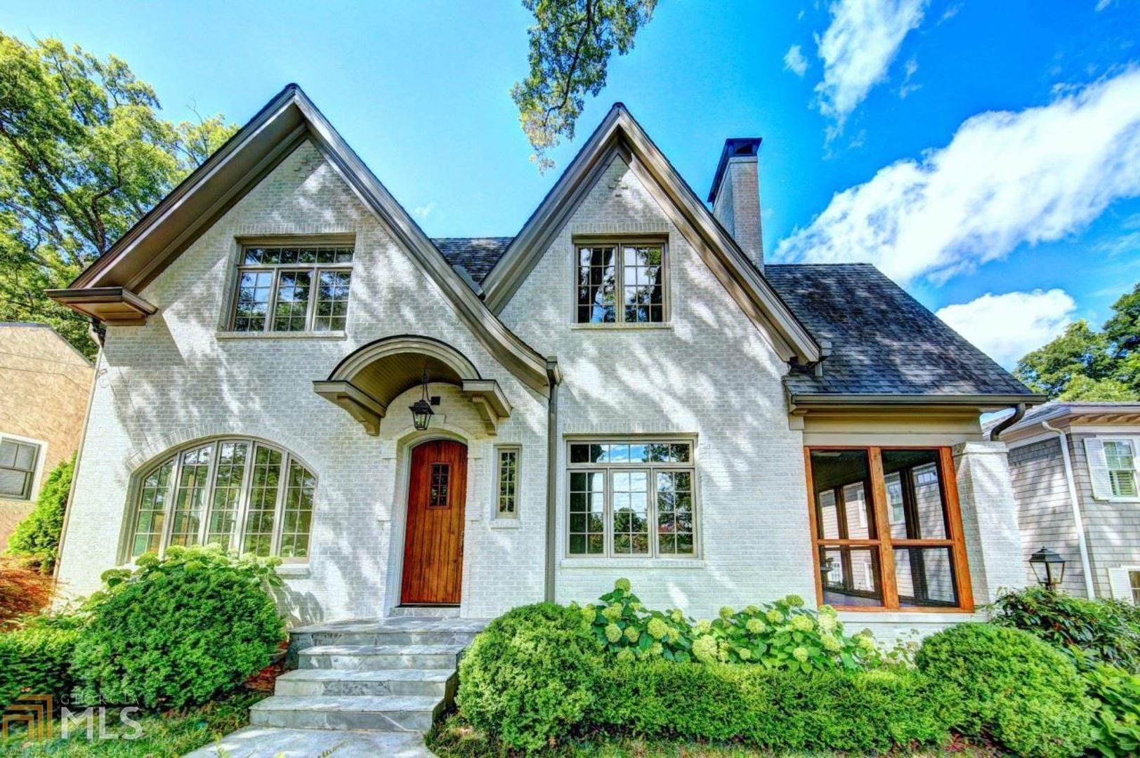 Amazing renovation by Dovetail in Morningside. Home sits atop one of the best streets-close to shops, restaurants, parks. 10'+ ceilings, hardwoods thru-out, arched doors/windows. Formal Living rm, screened porch & office are at the front of the home. Formal dining rm leads to butler's pantry then kitchen. Kitchen w top of the line appliances & oversized marble topped island opens to breakfast area, fireside family rm.  Master has sitting rm, dual custom closets and relaxing master bath. Gated, flat backyard w firepit & custom covered parking made for entertaining.
