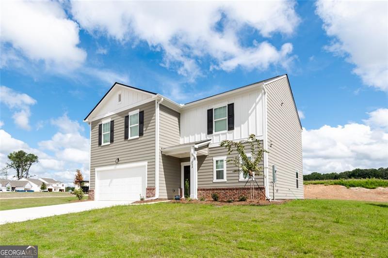 Welcome to your dream rental home in Bethlehem, GA! This stunning 2024-built traditional two-story residence offers 2,279 sq ft of thoughtfully designed living space with 4 spacious bedrooms and 2.5 baths. Move-in ready and nestled in the growing Casteel community, this home combines modern comfort with style. Step into a bright and open layout featuring luxury vinyl plank flooring, a light-filled living room, and elegant French doors that open to a spacious backyard - perfect for outdoor enjoyment. The gourmet kitchen boasts white shaker cabinets, granite countertops, stainless steel appliances, and a large island ideal for entertaining. Upstairs, retreat to the expansive primary suite with a walk-in closet and private bath. Three additional bedrooms and a conveniently located laundry area (with included washer and dryer!) make everyday living effortless. Residents enjoy access to planned community amenities, including a pool, playground, and walking trails. Situated on a 0.26-acre lot with a two-car garage, this home is just minutes from Yargo Elementary, Haymon-Morris Middle, and Apalachee High, plus shopping, dining, and more. No pets allowed. Schedule your showing today - this beautiful home won't last long!