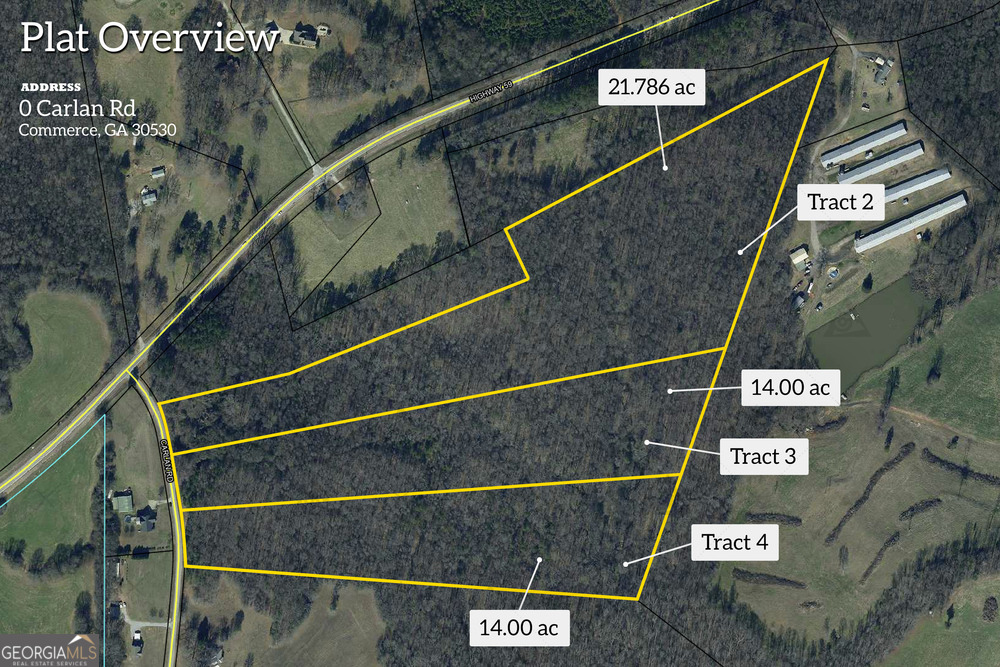 Beautiful 14-acre tract in Banks County! Lightly wooded, gently sloping, with a beautiful stream and creek at the back of the property. A small existing trail through the center leads to a clearing and back to the peaceful creek and stream. Two different water sources with deep banks, beautiful ferns, and an amazing setting! On a paved county road, with county water at the road, and tons of wildlife! Please note: there is an old well on Tract 2-if you are walking the property, do not go near it. There are no tracts on the market like this! You must see it! Priced to sell!!