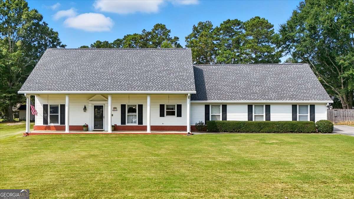 Located in the highly sought-after Northwoods neighborhood and Armuchee School District, this well-maintained 3-bedroom, 2-bath ranch offers a bright, open feel with beautiful hardwood floors. The kitchen features wood cabinetry, granite countertops, stainless steel appliances, and a cozy eating area just off the kitchen. The split floor plan features a spacious primary suite with a walk-in closet and full bath, plus two additional bedrooms and a second full bath. A large bonus room provides flexible space for entertaining, a home gym, or game nights. Thoughtfully placed built-ins add convenient storage without disrupting the home's clean feel. The fenced backyard is ideal for outdoor enjoyment with an in-ground pool, pergola, and plenty of space to relax. The pool has been well-maintained with a newer pump, sand filter, and liner, and the home has a brand-new roof installed in April 2025.