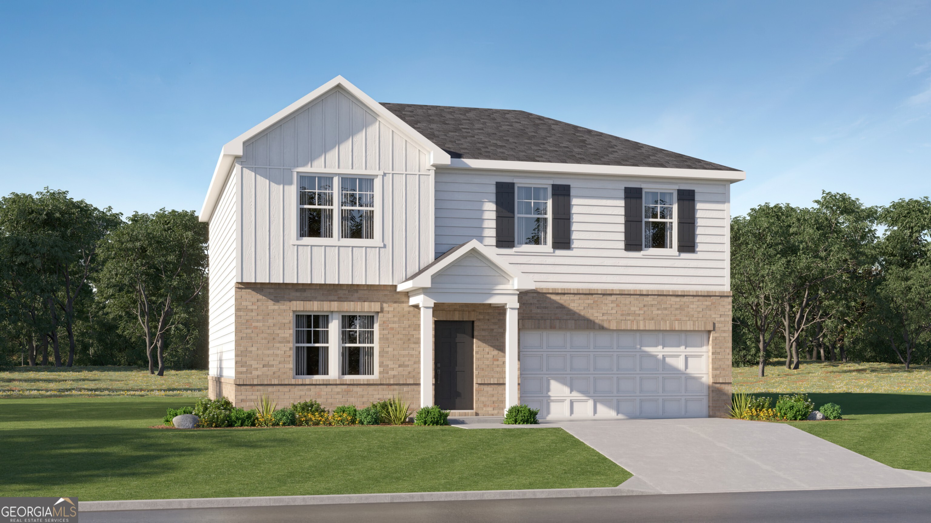 Welcome to Peeksville Landing! This new two-story Portland plan is designed to meet modern families' needs. The first floor hosts an open-plan layout connecting the kitchen, dining room and living room, with a flex room at the entry of the home. Upstairs, a versatile loft provides additional shared-living space, with four bedrooms including a lavish owner's suite with a generously sized walk-in closet and luxe bathroom,the laundry room is conveniently situated upstairs as well. Prices, dimensions and features may vary and are subject to change. Photos are for illustrative purposes only. Ask about our LOW RATES through Lennar Mortgage.