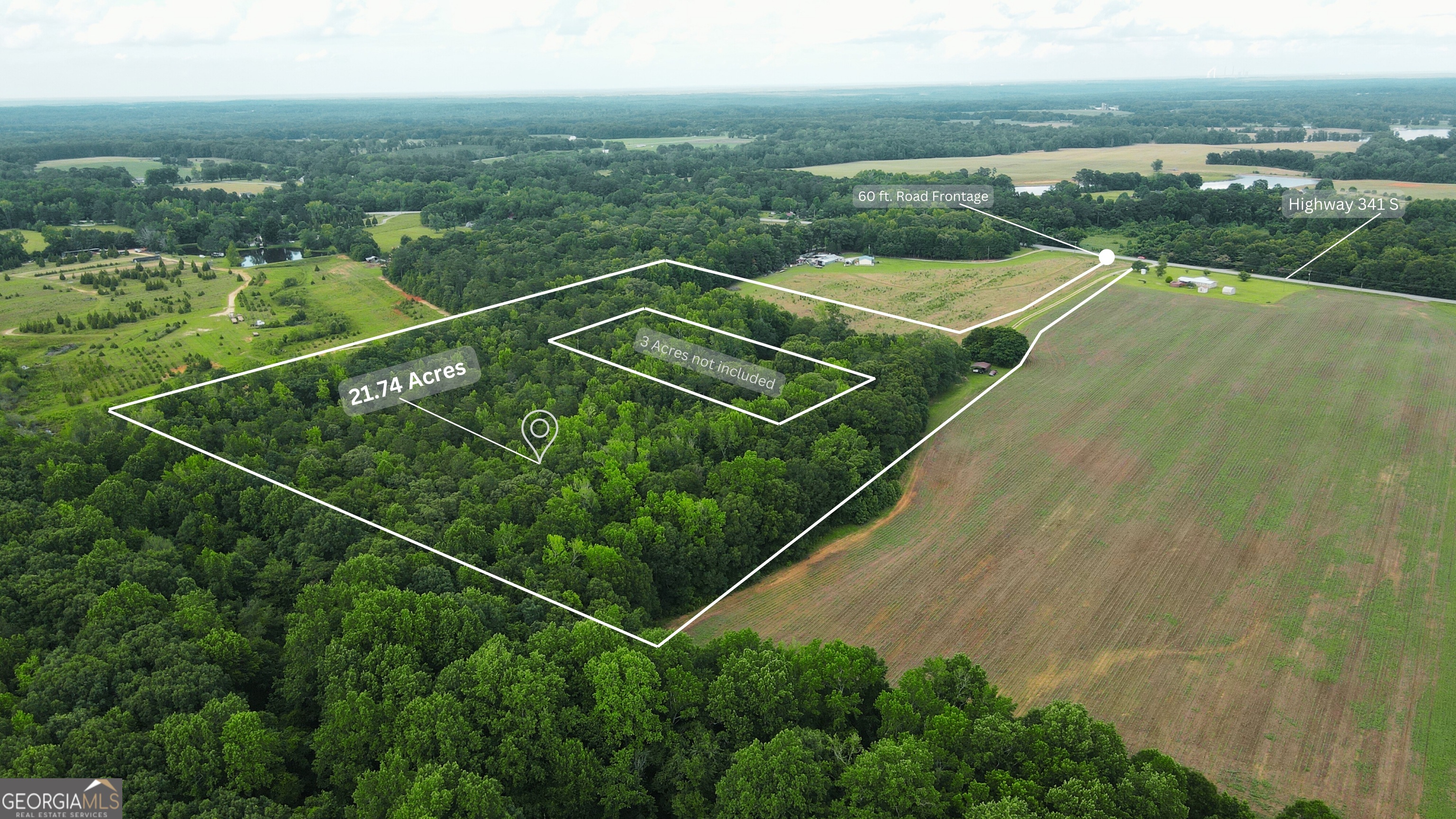 RECENT SOIL TEST SUPPORTS 4-BEDROOM HOME SITE. Don't miss this beautiful 21-acre parcel in Lamar County, GA - surveyed, level, and soil test complete! This expansive tract fronts Highway 341 S in Barnesville with 60 feet of paved road frontage. Zoned Agricultural Residential (AR), the property supports residential development, mini-farming, or recreational use. Current survey and soil test are on file. No flood zone and gently rolling topography make it ideal for your dream home, barndominium, or family estate. Enjoy peace and privacy while being conveniently located: * 5 min to Downtown Barnesville * 20 min to Griffin * 30 min to Forsyth or Thomaston * 45 min to Macon * 1 hr to Atlanta's Southside suburbs Surrounded by scenic pastureland and rural charm, this property offers excellent investment potential in a growing area. Whether you're building now or holding for the future, this land checks all the boxes! Currently enrolled in a Conservation Use Covenant (CUVA) through 2033, keeping taxes extremely affordable. OWNER FINANCING IS AVAILABLE. Latitude: 33.0004 | Longitude: -84.1254