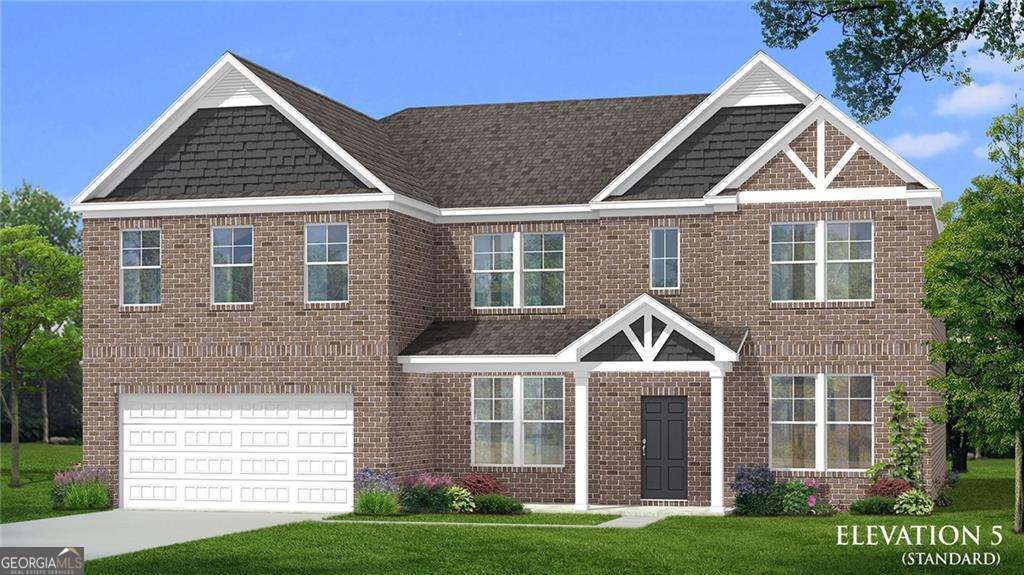 Welcome home to the Adagio community in sought-after Dacula, developed by DRB Homes! Adagio is a new collection of single-family homes featuring timeless 4-Side Brick homes. Lot 74 showcases the spacious Clarity plan, offering 5 bedrooms and 4 baths, including a tucked-away bedroom on the main level for added privacy. This home is designed with an open floor plan and plenty of options to suit your lifestyle. The stunning kitchen is a dream come true, featuring an expansive island with quartz countertops, a separate built-in desk, double ovens, and a vent hood above the cooktop. Beautiful 42" cabinets and a spacious walk-in pantry complete this chef-inspired space, perfect for entertaining and family gatherings. Upstairs, you'll find a large primary suite, a true retreat with volume ceilings, high level quartz countertops in bathrooms and kitchen, dual vanities, his-and-hers walk-in closets, a tiled shower, and a separate soaking tub. This home also offers flexible living space, including a bright, versatile room that can serve as a guest bedroom, study, or home office. Additional features include a convenient mudroom off the garage, an upper-level laundry room, and plenty of extra closet space for all your storage needs. Located in the highly sought-after Archer High School district, this home combines luxury, convenience, and an excellent location for your family. *Please note: All media are stock images and may not represent the actual home being built. Ask about our current incentives!* Please note: If the buyer is represented by a broker/agent, DRB REQUIRES the buyer's broker/agent to be present during the initial meeting with DRB's sales personnel to ensure proper representation.
