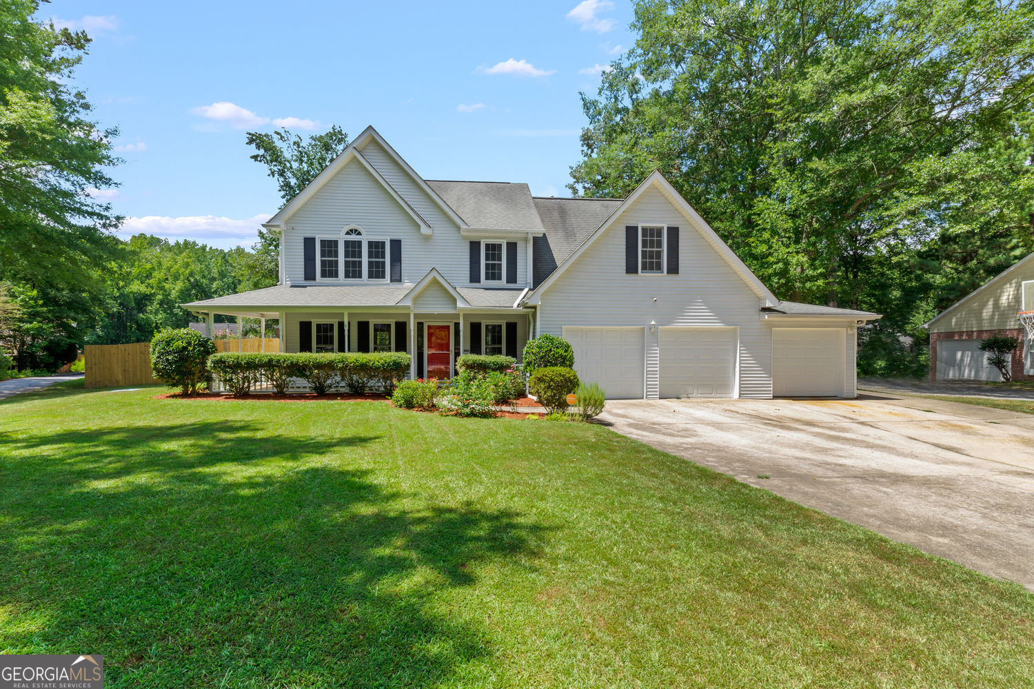Southern Charm Meets Modern Comfort in South Peachtree City Tucked away in a private cul-de-sac, this beautifully maintained traditional home offers timeless appeal and thoughtful design in one of Peachtree City's most sought-after neighborhoods. Enjoy lazy afternoons on the rocking chair front porch, then step inside to find formal living and dining spaces perfect for hosting. The spacious, light-filled eat-in kitchen features an island, ample counter space, and a large pantry, flowing seamlessly into the cozy family room with fireplace-ideal for gathering with loved ones. A convenient half bath completes the main level. Upstairs, you'll find a luxurious owner's suite with a massive walk-in closet and spa-like ensuite bath featuring dual vanities, a separate shower, and soaking tub. Four additional bedrooms, a full bath, a large laundry room, and a versatile bonus room provide plenty of space for family, work, or play. Step out onto the screened-in porch overlooking a private, fenced backyard-flat, functional, and ready for a pool or playground. Plus, the 31/2-car garage offers incredible storage and workspace options. Located in a top-rated school district, connected to 100+ miles of golf cart paths, and just minutes from Trilith Studios and the upcoming U.S. Soccer Headquarters, this home is not only a lifestyle upgrade-it's a gateway to everything Peachtree City has to offer.