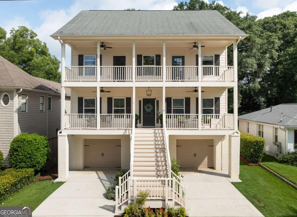 Beautiful Home in the Heart of Brookhaven! Welcome to this exceptional home nestled in the highly sought-after Brookhaven Heights community, just steps from Langford Park, newest pocket park featuring a playground, covered event space, bocce ball, and morning yoga. Enjoy unmatched walkability to top-rated restaurants, shops, grocery stores, salons, private schools, and more. This charming residence showcases timeless curb appeal with inviting double front porches perfect for relaxing. Inside, the main level offers a flexible floor plan with dedicated spaces for a home office, formal dining room, and a formal living or bourbon room. The open-concept kitchen, equipped with newer appliances, flows seamlessly into the spacious family room with a cozy fireplace, perfect for everyday living and entertaining. The partially finished terrace level opens to a screened-in, covered porch with walk-out access to a large, private, fenced backyard. An expansive additional deck offers even more space for outdoor entertaining, complete with a firepit area ideal for evening gatherings and relaxation. Upstairs, the oversized primary suite offers private access to the upper-level porch, custom built-ins, a large walk-in closet, and a spa-like en-suite bath. Two additional spacious en-suite bedrooms and a separate laundry room with built-in cabinetry and sink provide convenience and functionality. A finished attic/loft space, heated and cooled, is accessible through the laundry room and is perfect for a playroom, guest suite, or recreation area. This thoughtfully designed home offers effortless living with flexible spaces, and unparalleled access to all that Brookhaven and Buckhead have to offer. Convenient to MARTA, I-85, GA 400, Phipps Plaza, Lenox Mall, and just minutes from the heart of Buckhead.