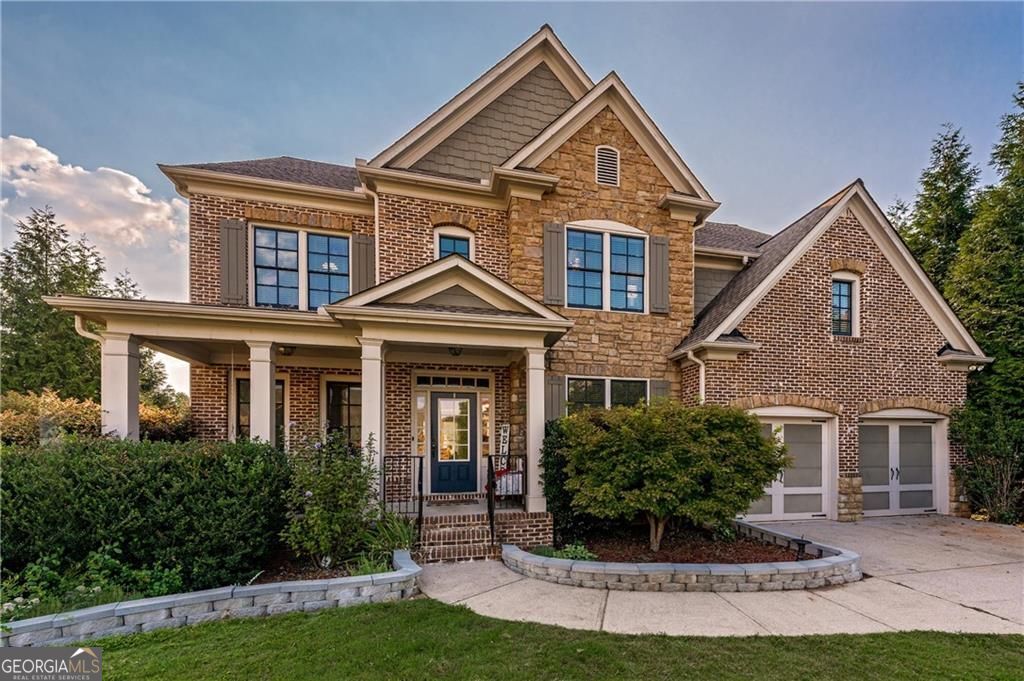 One of the LARGEST floorplans, on one of the LARGEST lots located in a sought-after SWIM/TENNIS community near the popular Halcyon area and Greenway Trailhead. This community offers many amenities including a Clubhouse, Swimming Pool with kiddie play area, Tennis Courts, a Playground, and Dog Walk Stations. This stunning BRICK & STONE home is nestled in a Private CUL-DE-SAC with a long driveway perfect for additional parking with a 50 amp RV connection in garage. This GORGEOUS home boasts an UPDATED Kitchen with Quartz countertops, DOUBLE Dishwashers, DOUBLE ovens, Pot-filler, and Custom Cabinets allowing for MAXIMUM storage!! The main level also features a Walk-in Pantry, Coffee Bar, Separate Office, Family Room, and Keeping Room with Fireplace. CUSTOM Cabinetry and Built-ins throughout the home provide optimal organization. Updated flooring throughout entire home. Finished Basement with Bedroom, Full Bath, Wet Bar area, additional laundry connections, Media room, Workout area, and still tons of Storage space!! The home has a MULTITUDE of outdoor living spaces to enjoy such as the large screened in back porch, a covered deck area with a gas connection for a grill, shaded lower patio, Fire pit area, and a fully fenced backyard with raised garden beds.