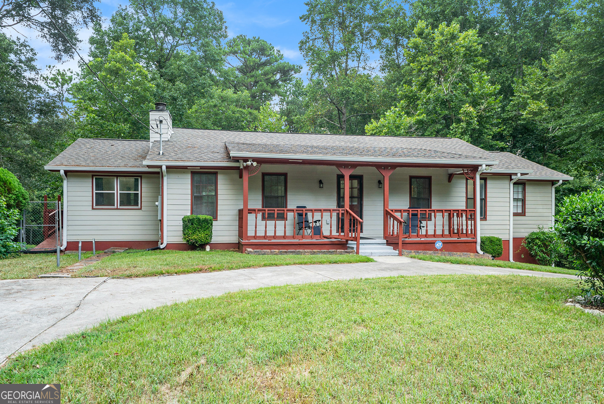 Welcome to your private retreat! This beautifully renovated 3-bedroom, 2-bath ranch sits on over 5 serene acres. Enjoy a bright open layout with updated flooring, fresh paint, modern kitchen finishes, and stylish baths. The spacious primary suite offers comfort and privacy, while the expansive land provides endless possibilities. Perfect for peaceful living with plenty of room to grow!
