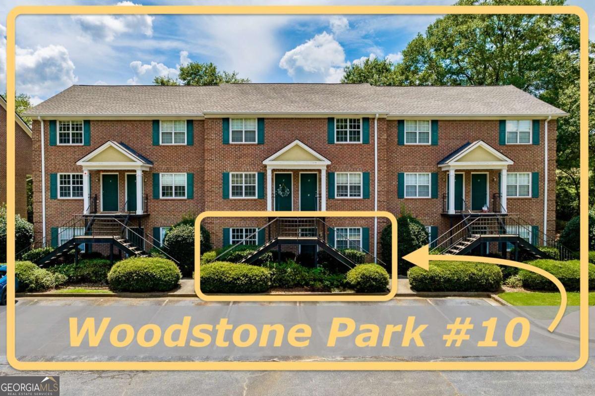 Two Bedroom Ground Floor One Level Condo Close to UGA & All Things Athens! Woodstone Park is a quaint community of just 33 units, all of which are 2 bedrooms, have 4-side brick exteriors and offer plenty of parking! One of the best features outside the unit itself is the location. Woodstone Park adjoins UGA Farmland and Golf Course giving it a peaceful atmosphere yet still close to everything. City Bus stops across the street. Bike lanes from neighborhood all the way to campus & downtown. Great running routes thanks to bike lanes and sidewalks everywhere once you get to Milledge Ave or College Station Rd. Check out the maps in the photos online to see just how close you are to so much shopping & dining. Inside the condo, its hard not to love the one-level layout. LVP flooring throughout most of the condo. The combined living and dining is very spacious for a 2 bedroom condo. Kitchen features ample cabinetry and a laundry closet. One bedroom has a private bathroom and the other utilizes the hall bathroom. Schedule your tour to see this one today before its gone!