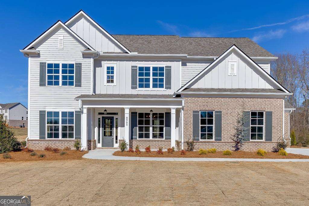 1 of 5 Homes. Beautiful New Construction. Farmhouse Style, Covered Front Porches, Large Private Lots, No HOA, Three Car Garages. Standard Features Include ten Foot Ceilings on Main and nine foot Upper Level, CAT 5 for Telephone, RG6 for Cable Connectivity in Family Room and master Bedrooms. Modern Farmhouse Trim Package, Dining Room with custom trim, Engineered Wood flooring in Foyer, Kitchen, Breakfast, and living room. Satin Hardware and Light Fixtures. Large Master Bedroom Features with Tub; Separate Shower with Clear Glass Door, Double Vanities, Walk in Closet and Floor and Wall Tile, Kitchen Features Quartz Counter Tops, Tile Backsplash, Recessed Lights, Pantry wood shelving and Whirlpool stainless steal Appliances to Include; 36 Inch Cooktop, Dishwasher, double-oven with Microwave Kit and Vent Hood. Generous Size Secondary Bedrooms. -Must schedule with the listing agent to walk home and property.