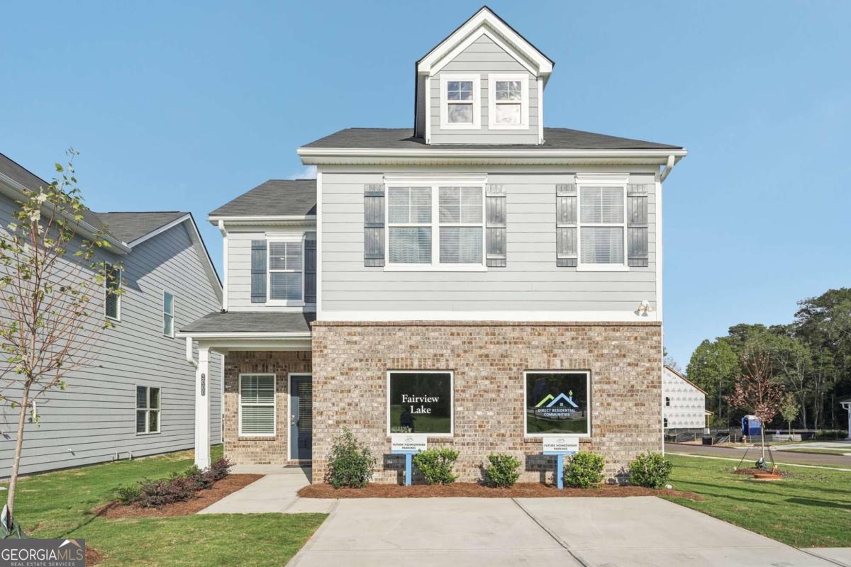 MOVE IN READY!!! Welcome to the Franklin "C" plan by Direct Residential Communities in Fairview Lake. The Franklin "C" plan is an inspiring open concept floor plan, a nod to Form meets Function! The 4 Bedroom, 2.5 baths and 2 car garage, foyer entrance allows an intuitive flow for creative decorative space that leads to a flex optional room, great for a remote office space or comfortable guest bedroom layout. The family room, which has an impressive linear electric fireplace that creates genuine warmth and a fine balance of livable spaciousness! Energy efficient LED lighting throughout! A modern open galley style kitchen offers an expansive island bar with multifunctional use, under-mount stainless steel sink, granite counter-tops, stainless-steel appliances, pantry and plenty of cabinets, a great place to work, prepare food and entertain! The upper level reveals functional livable hallway space. Over-sized secondary bedrooms with walk in closets are positioned near a full bath room. The Owner's suite offers a perfect blend of space that's complete with a luxurious bath, separate shower, glass shower door and separate tub with tile surround for the ultimate relaxation experience. Laundry room conveniently located on the upper level. This inspiring floor plan is where your story begins! The time is Now to get in before the Summer rush! **Special closing cost incentive of $20,000 with preferred lender!!**