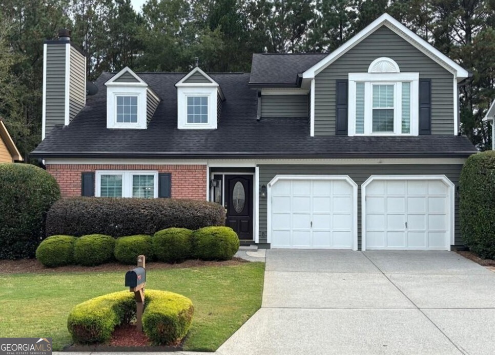Few neighborhoods in Alpharetta provide what Gatewood can give you, easy access to sought after amenities, parks, schools, Avalon, Halcyon and downtown Alpharetta. Cogburn Park is just across the street from Gatewood with its 1/5mile paved loop, inviting green, covered picnic tables, playground and bathrooms. Downtown Alpharetta is 1.9mi south on Hwy9, a short bike or drive, and the sidewalks are being widened enough to accomodate golf carts - street lamps and landscaping to brighten and beautify. The local, highly rated schools are close, walking distance for some with Hopewell Middle just 1.1mi and Cogburn Woods Elementary 1.3mi. Restaurants are just around the corner plus nearby Avalon and Halcyon - gas, groceries and Lowe's/Home Depot, Costco. Most of what you will likely want is Right Here! Gatewood itself offers a pool with bathrooms and a tennis court lined for pickleball as well. There's a paved stone patio adjacent to the pool for entertaining and lunch by the pool and the streets are lit by street lamps for after dark strolls if you like. The home is a well cared for Cape with 3 rooms and 2 full baths up, the owner's suite has a full bath ensuite while the other 2 share a hall bath. The main offers a cathedral ceiling and dormered windows to bath the living room in sunlight and space. Formal dining off the living room and adjacent to the eat-in kitchen. Half bath and laundry room on main. The curb appeal of this home is priceless, a manicured yard and bushes, field stone path to the back, where you may lounge in the shade of your deck, and enjoy the extra storage provided by the shed. A built in gas grill provides an easy solution for grilling out. Yard care just got easier too! A bluetooth enabled sprinkler system to keep it green. The siding and roof have been replaced since the home was built including the wider gutters and more recently the windows have been upgraded.
