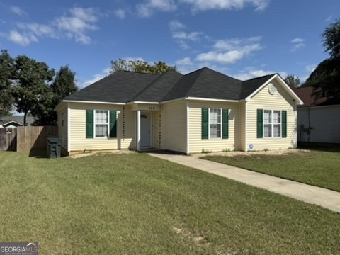 Excellent Ranch with great curb appeal. 3 bedroom, 2 bathroom. Large living room with trayed ceiling that ties into the eat-in kitchen. Master suite with primary bath. Huge, private fenced-in backyard. Lots of updates including, roof, flooring, tankless water heater, cabinets, flooring and fence. Very quiet interior street with easy access to schools, shopping, parks, recreation and the Air Force Base.