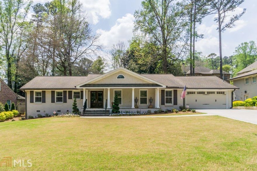 Price Adjustment!!! Rare one-level living home with pool and high-end renovation completed by Boutique Custom Builder Fred Milani in sought after Oak Grove! High-end additions include Luxurious Master Suite with Sitting Room, Custom Closets, Expansive Master Bath, Vaulted Ceilings w/Skylights, Gourmet Kitchen with Quartz Countertops and SS Appliances, Hardwood Floors throughout, and 2-car garage. All updated systems.  Current Owners Added Saltwater Pebble Tec Pool with Gorgeous Solid Travertine Pavers. Stunning Cabana Perfect for Entertaining that features an Outdoor Kitchen with SS Grill and Appliances, Sleek Linear Gas Fireplace and 75" TV. Professional Landscape, Irrigation and Lighting. Access to the lake for kayaking, canoeing, and fishing!