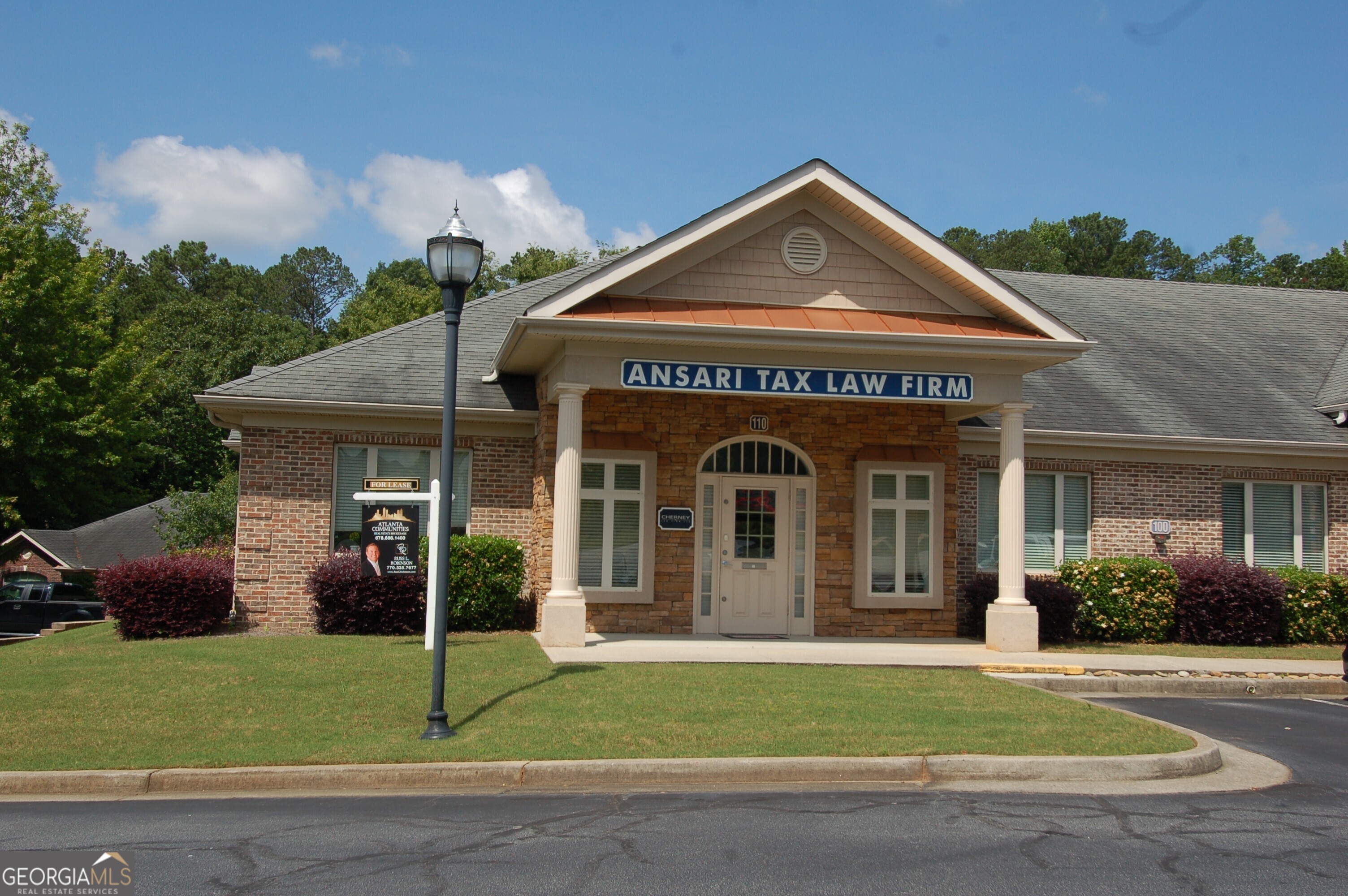 Outstanding Location close to Ga 400 & I85. Front unit on the end with direct exposure to Holcomb Bridge Road. This single story office condo features 7 offices, Conference Room, Kitchen, 2 Bathrooms, storage area and a large reception area with vaulted ceilings and plenty of parking. This unit was upgraded and shows beautifully. It is currently used as a Tax Attorney office. High speed internet and water is included in the lease price. Office furnishings are also possibly included if needed.
