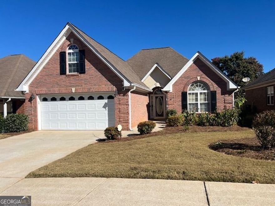 CHECK OUT THIS BEAUTIFUL 4 SIDED BRICK "RANCH" HOME IN A WONDERFUL 55+ NEIGHBORHOOD! HOMES ARE RARELY AVAILABLE IN THIS QUAINT COMMUNITY, IT IS SMALL AND BEAUTIFUL WITH A COVERED COMMUNITY PAVILLION FOR WALKING AND ENJOYING THE OUTDOORS! THIS AMAZING RANCH FEATURES A VERY NICE KITCHEN (W/GRANITE COUNTERTOPS, A BAR, EAT IN AREA,  GREAT STORAGE) & OVERLOOKING THE GREATROOM W/FIREPLACE, FORMAL DINING ROOM, HUGE LAUNDRY ROOM (W/MORE STORAGE AND A SINK), A SPLIT BEDROOM PLAN, LARGE OWNER'S SUITE W/A GREAT BATHROOM & THE SECONDARY BEDROOMS ARE IN A SEPARATE AREA FOR GOOD PRIVACY, AND THERE IS A HUGE "BONUS ROOM"/STORAGE AREA UPSTAIRS AND OUT BACK,  A PERFECT BACKYARD WITH A COVERED/SCREED PORCH FOR RELAXING & ALSO A SEPARATE PATIO...AND IT COMES WITH PRETTY LANDSCAPING AND IT'S FENCED! HURRY...THIS ONE WON'T LAST LONG!