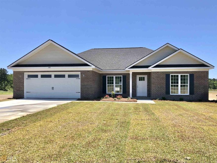 NEW CONSTRUCTION in top selling Weatherstone Phase II!  Generous 4 bed/2ba, FULL BRICK HOME w/ large open great room & lofty vaulted ceiling, spacious kitchn w/ 5 STAR Energy rated stainless appliance pkg. & custom wood cabinetry, large walk in pantry, private master suite with HUGE walk-in closet, spa-like master includes gorgeous 6ft soaking tub/shower combo with tile surround. Relax on the large covered back porch. Includes 25 year architectural shingles, 9ft ceilings throughout w/ vaulted great room, energy efficient systems, sod/landscaping/irrigation pkg. Sits on large corner lot with addl. sod & irrigation! Lovely treed community w/ park-like setting. Located in the Southeast Bulloch School district! Plans & specs subject to change at builder discretion. $400 Mailbox Fee