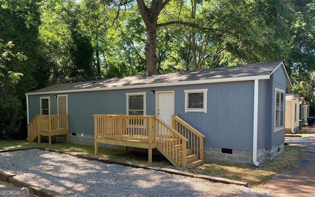 This home is located less than a 1/4 mile from the Medical school in Athens GA. Close to everything Athens has to offer. The rent includes city water, trash pickup, and lawn care. Two bedrooms and one bath. Includes all appliances, Oven with cook top, microwave, refrigerator and washer and dryer. The property is one the city bus line. Short walk to all the restaurants, bars and shopping in Normal Town. Unit 2 is the unit for rent. Water, trash pickup, lawn care, included in rent. No smoking allowed. 2 parking spots.