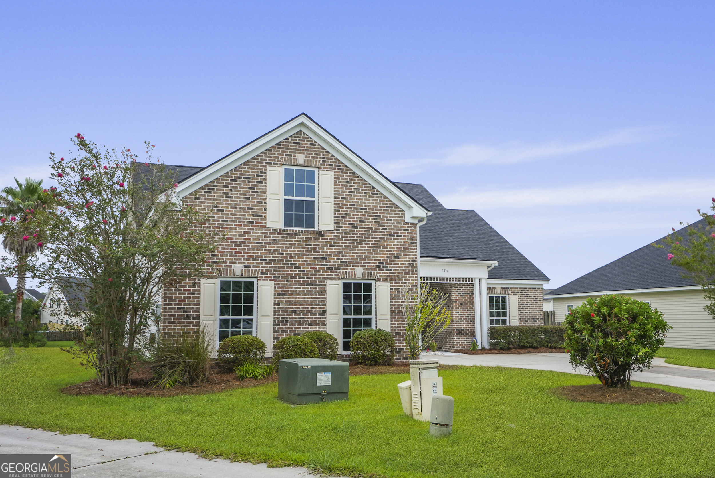 Welcome to 104 Shale Court, a beautifully transformed home nestled in the quiet, well-established community of Stonebridge in Savannah. This stunning ranch-style residence with a finished fourth bonus above the garage has been thoughtfully updated with modern touches throughout, offering both style and comfort for today's lifestyle. Step inside and immediately feel at home. The light-filled living space showcases brand-new flooring and fresh interior paint, creating a clean, cohesive feel that flows from room to room. The fully renovated kitchen is the heart of the home, featuring sleek granite countertops, stainless steel appliances, and updated cabinetry-ideal for both everyday cooking and entertaining guests. Each bathroom has been completely redone with high-end finishes and contemporary design, offering a spa-like retreat within your own home. The primary suite offers generous space and privacy, while the upstairs fourth bedroom provides a flexible option for guests, teens, or a home office. The home's ranch layout ensures easy single-level living, while the upstairs bedroom adds functional separation and versatility. Whether you're hosting family or simply enjoying a quiet evening at home, every corner of this property has been crafted with care. Outside, enjoy the peaceful cul-de-sac location with mature landscaping and a stunning lagoon view. Stonebridge is known for its charm and proximity to everything-just minutes to Pooler, Hunter Army Airfield, Gulfstream, shopping, dining, and quick access to I-95 and I-16. Downtown Savannah is just a short drive away, offering the perfect blend of suburban comfort and city convenience. If you're looking for a move-in-ready home that offers quality upgrades, a functional layout, and an unbeatable location, 104 Shale Court is the one you've been waiting for.