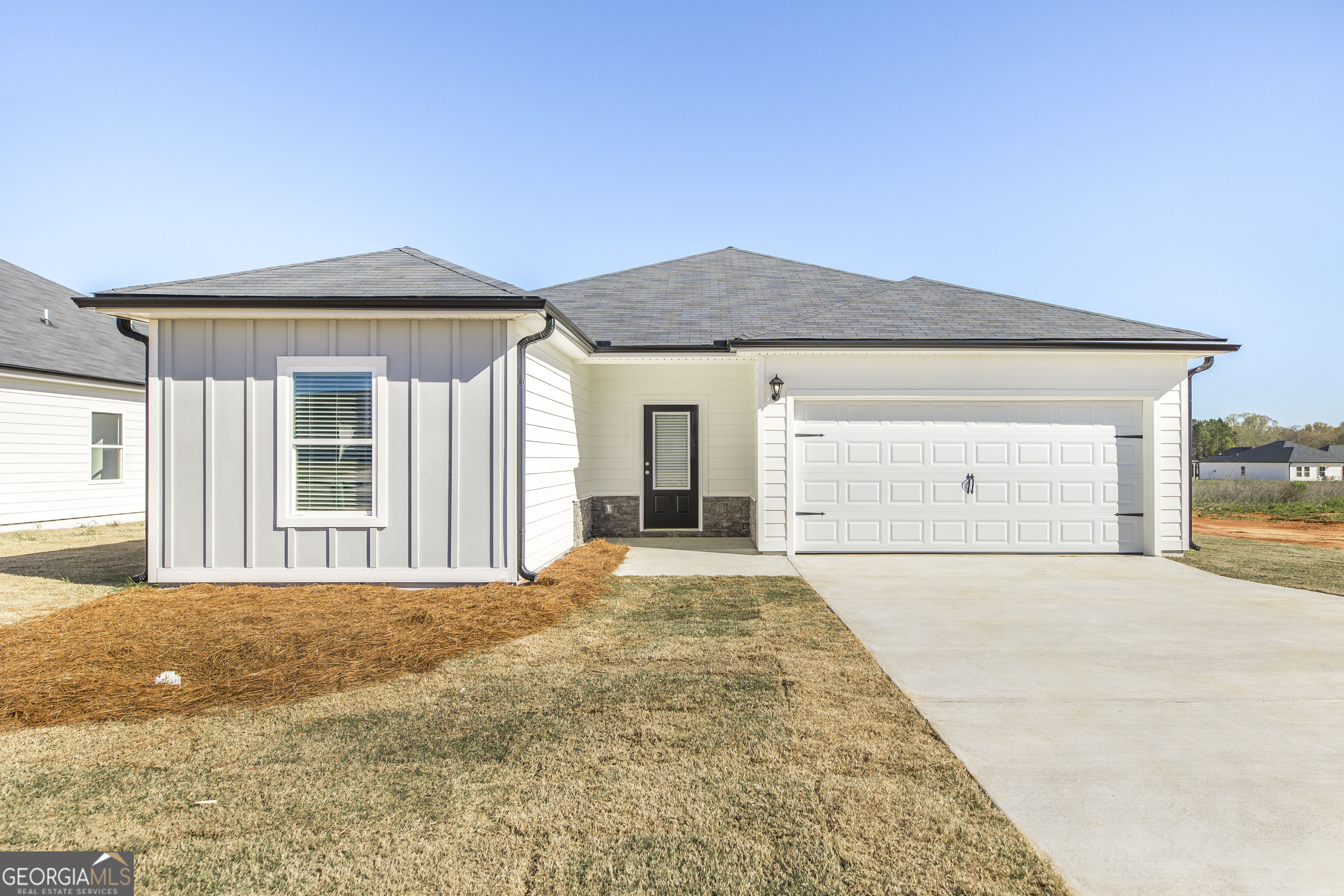 The Trinity plan is now available in our Georgian Walk West community. It offers 3 bedrooms, 2 bathrooms, and a two car garage. Your family is sure to enjoy the stunning kitchen and spacious living area paired with amazing upgrades already included. Come check out this brand new home for yourself!