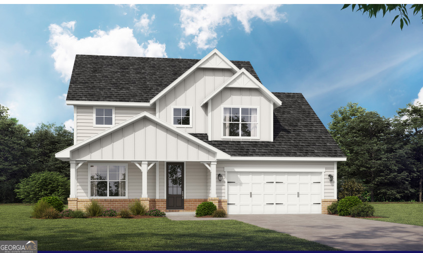 Fairfield C2 #54 - UNDER CONSTRUCTION!! Up to $15K Builder Incentive + Qualify for a $15k Non-Repayment Grant on this Amazing 2 Story Craftsman-Style Home On a Basement with 4 bedrooms & 3.5 baths situated on a One plus Acre Homesite! This home offers an Open Concept design with a Gourmet Chef inspired kitchen with oversized entertaining island with double sinks, 42" cabinets, granite countertops, tiled backsplash, SS appliances, and walk-in pantry. Spacious dining and family room areas, guest bedroom, full bath and powder room completes the main level. Upper level Primary Suite with oversized tile shower with dual shower heads and bench, double vanities, and walk-in closet with access to laundry room, two spacious secondary bedrooms and hall bath completes the upper level. Rear Patio overlooking a large serene private backyard that is great for entertaining family and friends. Enjoy a day at the lake. In proximity is beautiful Jackson Lake where you can enjoy all your water sport activities such as boating, jet skiing, fishing, etc. Wow! For a Limited Time...Seller will contribute Up to $15K Incentive with Pref. Lender. Jasper County school system. Convenient to Covington, Conyers, Monticello and I-20. 100% Financing available. Listing contains stock photos. Call TODAY to schedule a tour.