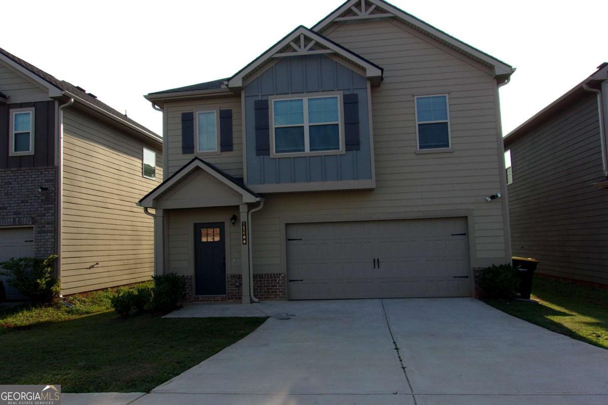 Looking for your dream home to rent? This total electric beautifully designed 4 bedroom/2.5 bath home is move-in ready. The spacious layout is perfect for comfortable living that you can enjoy. Upstairs the large primary suite features a separate soaking tub & shower, dual vanities and a large walk in closet. Queen sized secondary bedrooms offers ample closet space. Luxury vinyl flooring on lower level. Breakfast bar adjacent to spacious great room. A refrigerator will be installed prior to your move in. Lower level laundry room. Enjoy the private backyard to unwind after a long day of working. Home is located in a gated community, minutes from shopping, restaurants and Atlanta Motor Speedway. Ready to make your next move your best move, call for an appointment. Vouchers accepted.
