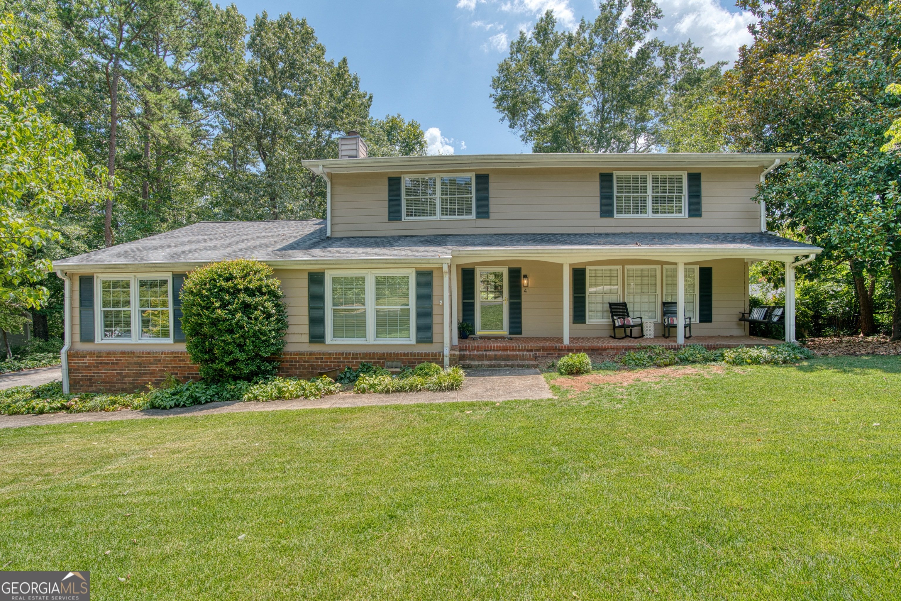 WELCOME TO 4 SADDLE LANE-A SPACIOUS TRADITIONAL HOME in the established Saddle Mountain neighborhood, offering generous living space, multiple work-from-home options, and a private backyard retreat just minutes from town. The MAIN LEVEL features formal living and dining rooms, plus a separate family room with built-in bookshelves and a cozy fireplace. The UPDATED KITCHEN includes solid wood cabinetry, Corian countertops, a gas cooktop, single wall oven, and a tiled backsplash, blending timeless style with everyday functionality. Durable LVP flooring has been recently added throughout the main level for a fresh, low-maintenance finish. Two dedicated OFFICES and a full LAUNDRY ROOM offer flexibility for remote work and household organization, while the attached TWO-CAR GARAGE provides convenience and storage. UPSTAIRS, you'll find four generously sized bedrooms and two full bathrooms with classic tile finishes-ready for your personal updates. OUTSIDE, the fenced backyard and back deck offer a peaceful, private setting for relaxing or entertaining. Don't miss this well-maintained home with easy access to schools, shopping, and all the best of Rome.