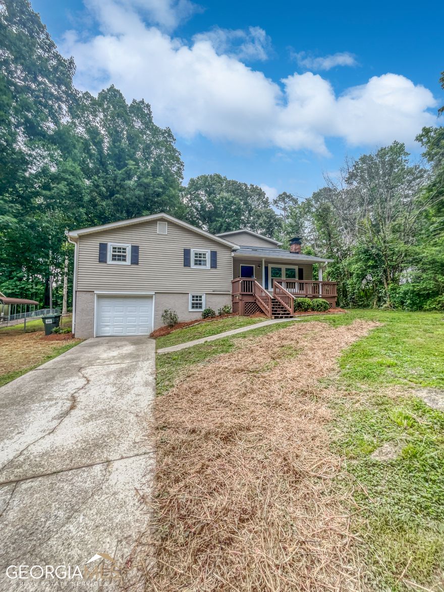 Welcome to this wonderful home for sale! This property offers a bright and airy living space with a natural color palette, perfect for relaxing and entertaining. Enjoy cozy evenings in front of the fireplace and create flexible living areas in the other rooms. The primary bathroom is equipped with good under sink storage. Step outside and enjoy the fenced in backyard with a covered sitting area. This home also features fresh interior paint and new flooring throughout. It's the perfect place to call home!