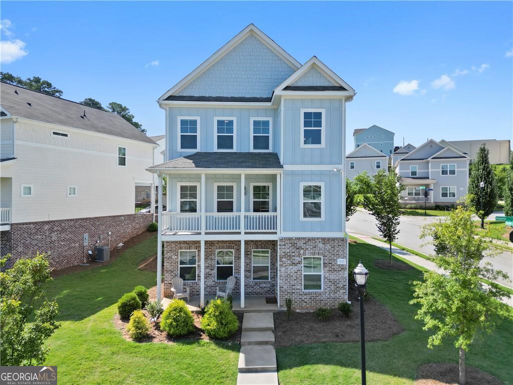 Welcome to your future home at 1030 Shy Lane in vibrant Marietta, GA! This modern gem boasts 4 spacious bedrooms and 3 1/2 luxurious bathrooms, all nestled within 2,877 square feet of comfortable living space. Designed with a contemporary flair, the open floor plan seamlessly connects the living, dining, and kitchen areas, making it perfect for entertaining or simply enjoying your everyday routine. Step inside to discover a thoughtfully designed kitchen featuring sleek countertops and ample cabinetry. Whether you're a culinary enthusiast or a takeout aficionado, this kitchen adapts to your lifestyle needs. The bedrooms offer a restful retreat, each equipped with generous closet space and large windows that let in plenty of natural light. With its casual yet modern appeal, this home promises both comfort and style. The home's terrace level is set up for multi-generational use stubbed for a kitchen and washer/dryer, living area, bedroom and private bath. The space also offers a private entrance. Located in a thriving neighborhood, you're just a short drive away from local shops, dining, and entertainment options. Embrace the perfect blend of convenience and tranquility at 1030 Shy Lane. Come see why this house should be your next home!