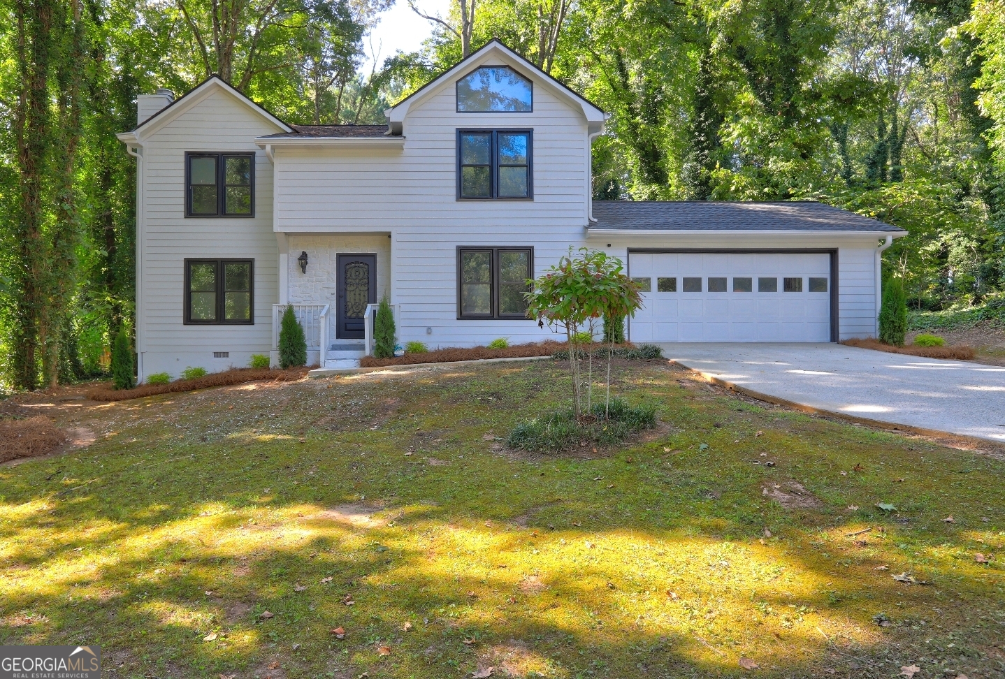 Welcome to this tastefully updated 2-story gem, nestled in the peaceful Lake Chase community. Boasting 4 bedrooms and 2.5 bathrooms across 1,986 sq ft, this home offers thoughtfully designed spaces perfect for comfortable everyday living and effortless entertaining. Step inside to discover a modern kitchen equipped with stainless steel appliances, including a 5-burner electric range, complemented by stylish lighting and contemporary plumbing fixtures throughout. The main-level guest bedroom provides a convenient option for visitors or a home office. Enjoy meals in the separate dining room, then unwind in the cozy family room featuring a warm fireplace-perfect for chilly evenings. Upstairs, the spacious primary suite includes a relaxing sitting area and a spa-like bathroom that feels like a private getaway. Outside, the large, level backyard offers a covered patio and charming pergola-ideal for weekend BBQs or simply enjoying your morning coffee in peace. This home is a perfect match for all families, first-time home buyers, downsizers, and busy professionals looking for comfort, style, and a quiet community setting.