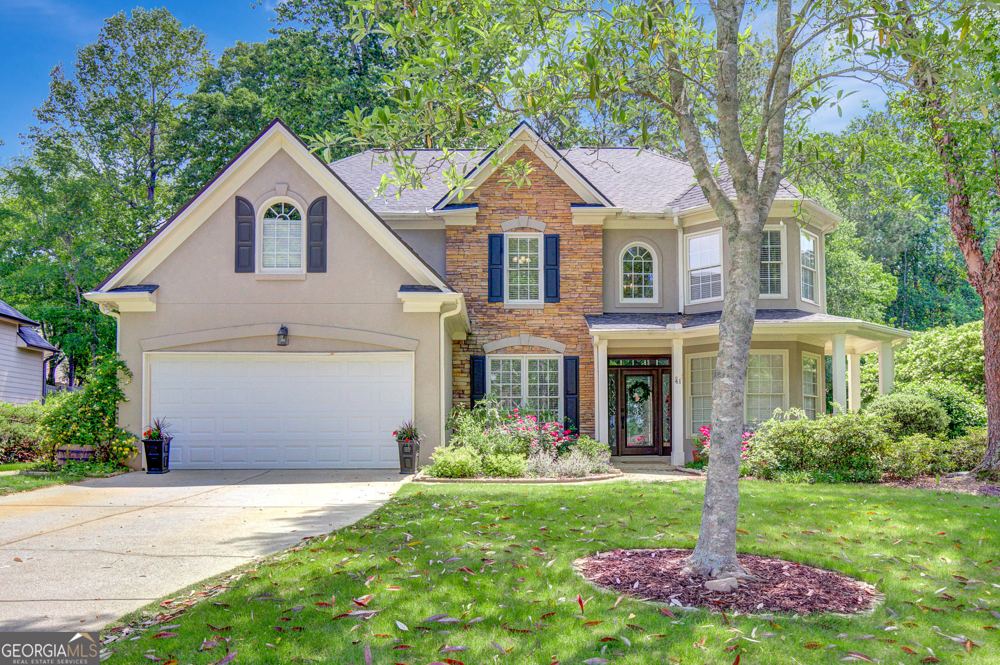 This beautiful home is just what you've been waiting for...5 bedrooms, 4 bathrooms, separate office, with a fenced backyard. Entering this home you'll find a private office on the right and dinning room on the left. There is a large living room with 2 story ceilings that opens to a large renovated kitchen. The kitchen features a large granite island, lots of cabinet space, tile backsplash, and a pantry. Just off the Kitchen is a 4 season porch, perfect for year round relaxation. The primary bedroom and 3 of the secondary bedrooms can be found upstairs. The primary suite is large and has a recently renovated master bath with frameless shower and free standing bathtub, just calling for a soak after a long day. New roof, New skylight, Upgraded Bosch dishwasher, and sprinkler system are just a few of the updated features of the home.