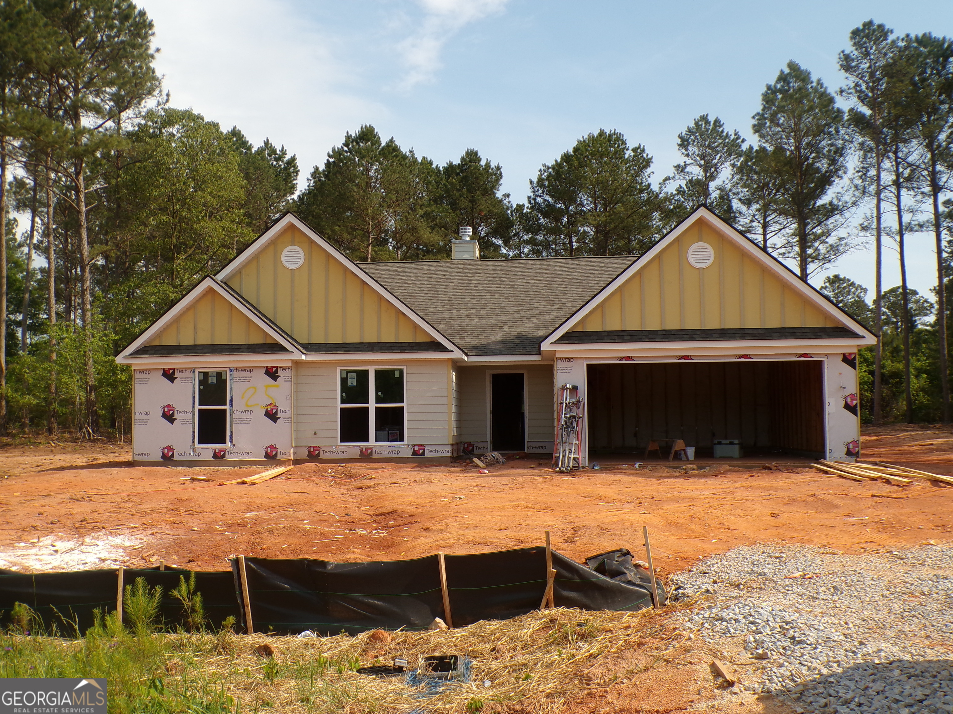NEW CONSTRUCTION on large, wooded lots! Covered Back Porch! The Hannah Floorplan 4BR/2.5 BA is an Open Concept with Wood-Burning Fireplace in the Family room. Granite countertops in kitchen and baths. Kitchen with Huge Island. Dining room/Breakfast Room. Spacious Master Suite w/ Soaking Tub, Separate Shower & Double Vanity! LVP flooring throughout. Estimated completion September 2025. Come pick your colors! $4K Seller paid Closing Cost with Preferred Lenders! Photos and/or renderings are representative and not the actual property. Photos from another identical house completed.