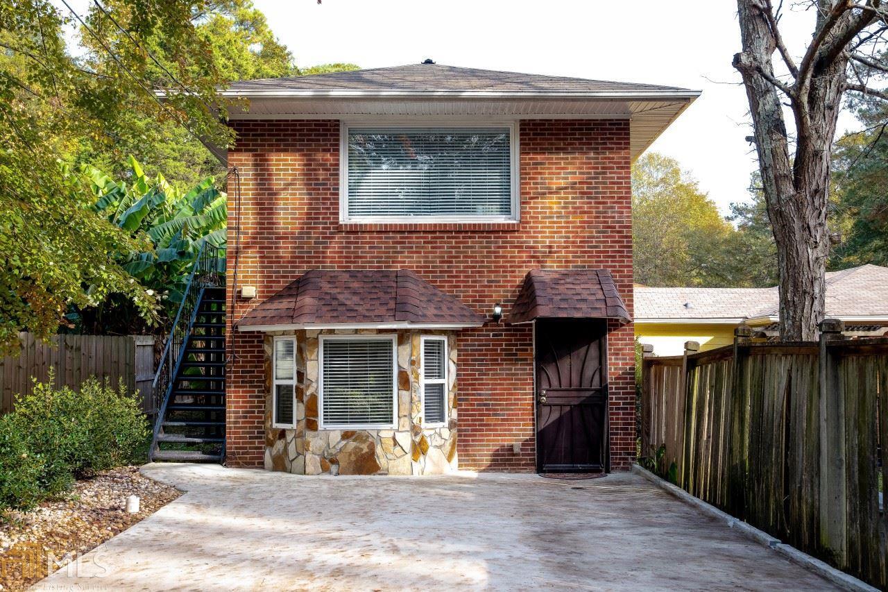 Unique opportunity for private cottage in Historic College Park! Located minutes away from Woodward Academy, Hartsfield Jackson International Airport, and Downtown College Park & East Point. Main level features updated kitchen with granite countertops, laundry room and main living area with access to private rear patio. Take the spiral staircase up to the loft style bedroom area with access to rear deck, perfect to watch sunsets and a cup of coffee. This home is perfect for those who enjoy to relax outdoors! Water & Sewer included, Cat friendly (Sorry, no dogs).