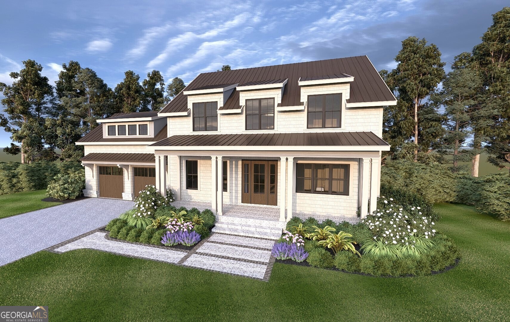 Beneath the canopy of stately live oaks, this artfully envisioned cottage is a seamless blend of timeless elegance and modern functionality. The inviting stone-accented exterior welcomes you to a thoughtfully designed home that is both warm and sophisticated. This home is designed for comfort and functionality, featuring an open main level with a spacious living area, open kitchen, and a luxurious primary suite. The back porch provides the perfect setting for outdoor entertaining and was designed with an optional outdoor kitchen in mind. Upstairs, three en-suite bedrooms, a lounge area, and an optional kitchenette offer privacy and versatility. Frederica Marsh Cottages is an intimate gated community of 27 luxury homes adjacent to the prestigious Frederica Golf Club on beautiful Saint Simons Island. Cottages start at $1.8mm, range from approximately 3,300 to 4,200 square feet, and have at least 4 bedrooms, all with ensuite baths. Most cottages can accommodate a pool and all cottages can accommodate an outdoor kitchen, firepit, and many other exterior enhancements. All cottages include a full landscaping package and designer curated selections throughout, full selections sheets for each cottage are available upon request and include complete room by room selection details and visuals. A variety of lateral change options are also available for all selections including fixtures, finishes, and exterior materials. Tucked under the stately oaks of Georgia's Golden Isles and surrounded by acres of protected wetlands, Frederica Marsh Cottages is designed to be the ultimate island enclave, with convenient access to Frederica Golf Club via a private, gated golf cart path. Although you are not required to be a Frederica Golf Club member to own property in Frederica Marsh Cottages, access to the club's amenities and grounds is only available to club members. The original purchaser of each Frederica Marsh Cottages will be offered application rights for a Full Golf Membership at Frederica Golf Club, which includes discounted developer initiation fees, subject to acceptance by the club. Please inquire for more details on club memberships and additional cottage upgrade options. One member of Seller's LLC is a licensed real estate agent in the State of Georgia.