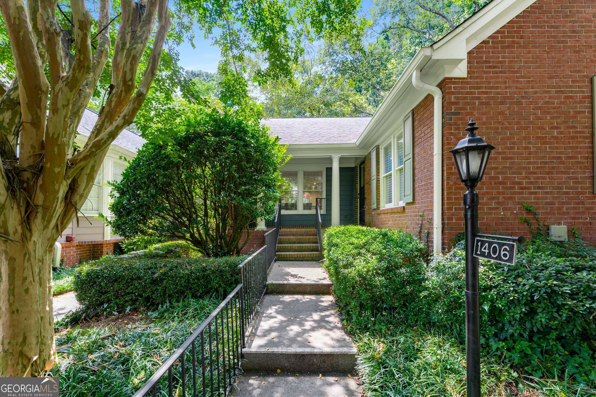 Rare One-Level Townhome with Unfinished Basement in Decatur: beautifully renovated end-unit townhome offers single level living with exceptional space and thoughtful updates. A full 2019 renovation opened the floor plan and introduced new hardwood floors, kitchen, baths, interior doors, recessed lighting, hardware, and more. The kitchen is a standout, featuring a Jenn Air appliance package with wall oven, second convection/microwave oven, gas range with stainless hood, side-by-side refrigerator, and dedicated ice maker. An oversized island that seats 4 anchors the space, flowing seamlessly into the family room, breakfast area, and out to the screened porch and deck. The large living room with high ceilings and fireplace provides flexibility for both living and office space. A separate dining room adds traditional function. The primary suite offers a walk-in closet and updated bath, while a spacious second bedroom with oversized closet is ideal for guests. Please note: this is not a true three-bedroom plan, but there is plenty of space to accommodate a home office in addition to the two bedrooms. The unfinished basement provides abundant storage or the potential for future finished space. Included with the sale are washer/dryer, second refrigerator, freezer, large safe, work tables, and shelving. Additional highlights include a welcoming front porch, entry foyer, and the option for a possible future elevator (in 2nd bedroom closet) to the basement and garage. HOA fee covers exterior maintenance, roof, windows, grounds, pool, reserve fee and more. The quiet, established community features a pool and is ideally located near shopping and dining at Toco Hill.