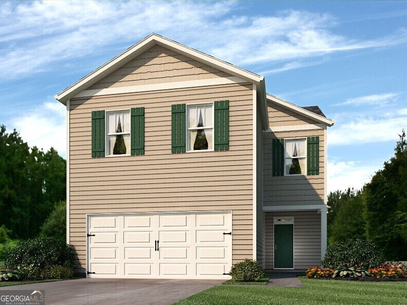 73 Rolling Meadow Trace is one of our new construction homes available at Rolling Meadows in the revered Jasper, GA. This Aisle plan has a lot to offer in its 1,927 square feet of 4 bedrooms and 2.5 bathrooms with a two-car garage. Stepping into the home from the front porch, you are immediately greeted by an open foyer with a powder room. The main living space provides an open concept where family and friends can gather. The kitchen is a chef's dream with granite countertops and stainless steel appliances including a self-cleaning electric range with glass cooktop. The large island provides a perfect view into the dining area with access to the back yard. 4 bedrooms and 2 full bathrooms are located on the second floor including the luxurious primary suite. Homeowners can relax and feel rejuvenated with all that the primary bathroom offers including dual vanity with granite countertops, separate soaking tub and walk-in shower plus a large walk-in closet. The additional second floor bathroom provides plenty of space with the granite countertops dual vanity. Convenient upstairs laundry. Don't miss this opportunity to enjoy the gorgeous Blue Ridge Mountain views and great amenities offered at this Jasper, GA community. Come out to Rolling Meadows today to grab this Aisle plan and discover your new home at 73 Rolling Meadow Trace.