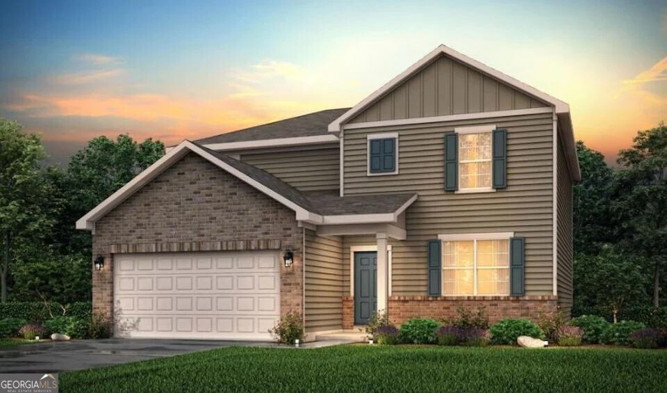 Welcome to The Greenfield at Ashley Falls, a beautiful two-story home that effortlessly blends comfort and style. The open floorplan creates an inviting flow, starting with a spacious kitchen and dining area complete with a walk-in pantry, and leading into the bright great room-where you can add an optional fireplace to create the perfect ambiance. The main level also features a welcoming foyer, a versatile study that can be converted into an optional bedroom with full bathroom. Upstairs, you'll find a cozy loft area, perfect for unwinding, along with spacious secondary bedrooms and a thoughtfully designed laundry room. The expansive primary suite is your personal retreat, featuring a private bath and a generous walk-in closet. With every thoughtful detail, The Greenfield is the perfect place to call home!