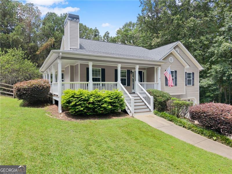 Welcome home to this beautifully updated 3-bedroom, 2-bathroom gem in the charming city of Nelson, GA! Just 5 minutes from historic Downtown Ball Ground and a short stroll to the city park and baseball field, this home offers both convenience and small-town charm. Recent upgrades include new LVP flooring upstairs, new carpet in the partially finished basement, a brand-new 30-year roof, a new HVAC system, and a new water heater. The septic system has been pumped and inspected, air ducts professionally cleaned, and the fireplace swept and certified. Situated on a quiet dead-end street, the property boasts a spacious fenced-in backyard-perfect for pets or play. The primary suite features double vanities, a separate shower, and a relaxing whirlpool tub. The basement is stubbed for a bathroom and ready for your finishing touches. No HOA and zoned for the Creekview school district. Owner/Agent.